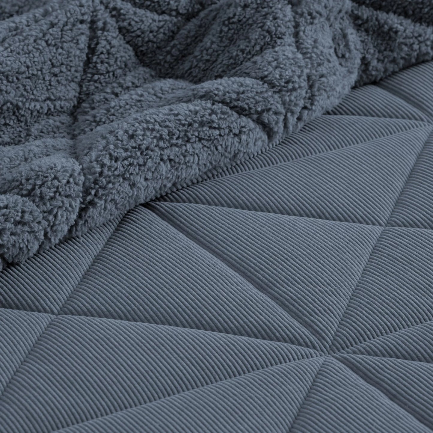 Couette effet mouton toucher velours camel - Aruna